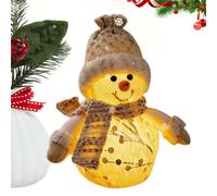 Genérico Christmas Plush Light Up Santa Snowman Christmas Doll