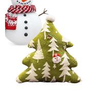 Genérico Christmas Plush, Soft Decorative Cushion Christmas Tree, 15.75 Inches Seasonal Home Decoration, Cozy Holiday Throw Pillows for Bedroom, Living Room, Sofa, Couch and Bed