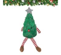 Genérico Christmas Plush Toys, Cartoon Tree Girl Plush Toy, 12.6x3.54 Inches Soft Figures Festive Game, Holiday Decoration Collectible for Indoor Playtime Kids Desk Home Travel Shelf Display