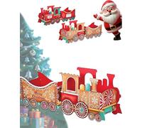 Genérico Christmas Presents Train Decoration, Santa’s Gift Train, Large Size Cardboard Trains for Holiday Display, Party Decor and Gift Delivery (Model-B,Small)
