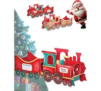 Genérico Christmas Presents Train Decoration, Santa’s Gift Train, Large Size Cardboard Trains for Holiday Display, Party Decor and Gift Delivery (Model-A,Large)