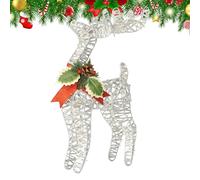 Genérico Christmas Reindeer Figurine - Deer Ornament | Yuletide Elk Decoration with Hand Painted Details, Christmas Animal Sculpture, Holiday Moose Figurine, Seasonal Deer Display for Home Decor