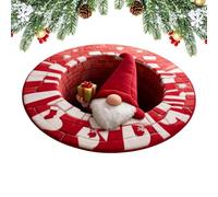 Generico Christmas Rugs | Optical Illusion Non-Slip Round | 3D Festive Gnome Design with Soft Plush Texture Decor for Bedroom Living Room Entryway Dorm Apartment Farmhouse Winter Holiday Party Hotel