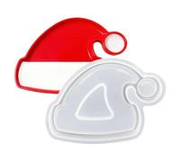 Genérico Christmas Silicone Mold - Chocolate Molds Christmas | Flexible Nonstick Baking Mold for Festive Desserts for Holiday Cakes Jellies Family Party Kitchen, 16x14x1.5cm/16.4x12x1.5cm