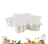Genérico Christmas Snack Tray, Food Organizer Tray, 30x20cm Holiday Serving Box for Treats, Storage Container, Kitchen Party Platter with Compartments, Snacks Dessert Fruit for Holiday Table