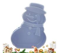 Genérico Christmas Snack Tray, Food Organizer Tray, 30x20cm Holiday Serving Box for Treats, Storage Container, Kitchen Party Platter with Compartments, Snacks Dessert Fruit for Holiday Table