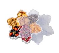 Genérico Christmas Snack Tray, Serving Tray with Lid for Holiday Parties, Snack Box Container for Treats Nuts Fruit Popcorn and Desserts Countertop Table or Seasonal Celebration Ideals