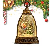 Generico Christmas Snow Globe Lights | Winter Snow Globe Lantern | Battery Operated with Music for Thanksgiving Holiday Birthday Party Offices Home Room Desk Seniors Yard Farm