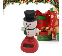 Genérico Christmas Solar Dancing Toy - Wonderful Present, Solar Powered Shaking Doll Toy, Creative Soolar Dancing Figurines Toys | Cute Snowman Daancing Toys Christmas Soolar Daancing Figures