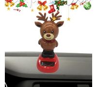 Genérico Christmas Solar Dancing Toy - Wonderful Present, Solar Powered Shaking Doll Toy, Creative Soolar Dancing Figurines Toys | Cute Snowman Daancing Toys Christmas Soolar Daancing Figures