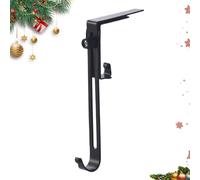 Genérico Christmas Stocking Holders, Front Door Wreath Hanger, Anti-Slip Rack for Tree Decorations, Candy Canes, Outdoor House, Garden Gate, Ladder, Backyard, and Fireplace, 5.12x2.36x0.47 Inches