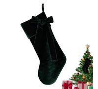 Generico Christmas Stockings | Striking Holiday Decorations | Comfortable Velvet Bow Stockings | Convenient To Suspend for Christmas Tree Fireplace Mantel Farm House Stair Railing Wall Home Farmhouse