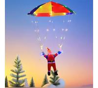 Generico Christmas String Lights, Parachute Santa Decorative Light, Waterproof Festive Ambient Lightings, 8 Lighting Modes with Timer, for Tree, Yard, Patio, Balcony, Window, Garden, Porch
