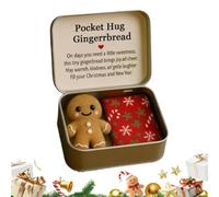 Genérico Christmas Stuffed Toys - 2.5x2 Inch Motivation Cards Gingerbread, Decoration Felt Keepsake, For Coworkers Friend Men Women Boyfriend Adults Easter Family Decoration Use Accessories