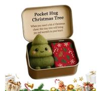 Genérico Christmas Stuffed Toys - 2.5x2 Inch Motivation Cards Gingerbread, Decoration Felt Keepsake, For Coworkers Friend Men Women Boyfriend Adults Easter Family Decoration Use Accessories