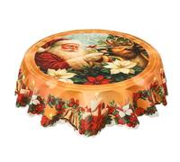 Genérico Christmas Tablecloth, Festive Holiday Dining Table Cover with Matching Fall Tablecloth Options, Washable for Christmas Table Decorations (3,M)