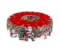 Genérico Christmas Tablecloth, Festive Holiday Dining Table Cover with Matching Fall Tablecloth Options, Washable for Christmas Table Decorations (1,M)