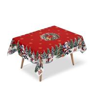 Genérico Christmas Tablecloth, Festive Holiday Dining Table Cover with Matching Fall Tablecloth Options, Washable for Christmas Table Decorations (2,M)