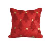 Genérico Christmas Throw Cushion Pillow Case 45x45cm, Festive 18x18 Inch Soft Plush Pillow Cover with Christmas Pattern, for Living Room, Bed, Sofa, Bedroom, Apartment, Children’s Room, Car Seat