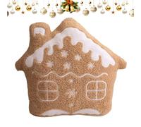 Genérico Christmas Throw Pillow - Cute Decorative Plush Gingerbread Design for Holiday Decor | Soft Plush Material with Filling, Festive Charm, Ideal for Bed Couch Baby, 36CM