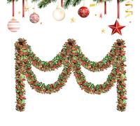 Genérico Christmas Tinsel Garland, 6,5 ft Sparkling Decoration, Home Seasonal Decor for Holidays, Party Garlands for Party Birthday Halloween Acción de Gracias Photo Parties Easter