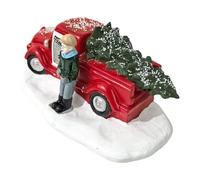 Genérico Christmas Toy Truck - Resin Vintage Rustic Model, Festive Decorative Holiday Vehicle, Classic Seasonal Display Accent | Charming Ornament For Party Offices Home Room Desk Desktop Farm School