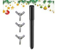 Genérico Christmas Tree Base Extender, Artificial Tree Extension Pole, Riser Stand with Fixing Screws, 14.76 Inches, Height Booster for 0.5-1.25in Poles, Holiday Decoration Support
