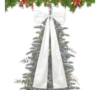 Genérico Christmas Tree Bows, 45x18inch Christmas Ribbon, Wreath Bow Festival Wrapping, Bows with Twist Ties for Chrristmas | Chriistmas Party Gift Baskets Wreaths for Porch Yard Wall Living Room