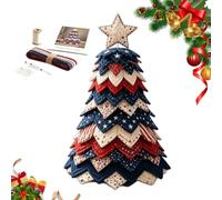 Genérico Christmas Tree Fabric Kit - Layered Quilt Craft, Holiday Decor Set