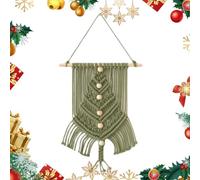 Generico Christmas Tree Kit Fun Craft Kit - Woven Macrame Christmas Tree,Complete Knot Beginners Kits with Boho Style for Living Room Bedroom Or Hallway Family Friends Children