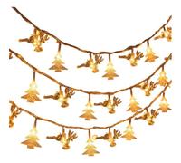 Genérico Christmas Tree Lights, 16Ft Waterproof Fairy String with 50 Warm LED Bulbs for Indoor and Outdoor Holiday Decor, Garden, Yard, Patio, Porch, Pathway, Party, Living Room, Office