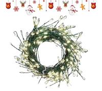 Generico Christmas Tree Lights Indoor | 9.8Ft 8-Mode USB Powered Twinkle, Warm White LED Christmas Tree Lights | for Bedroom Outdoor Garland Mantel Fireplace Patio Porch Holiday Wedding