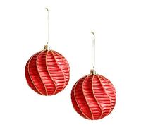 Genérico Christmas Tree Ornaments - 8cm Reflective Balls Set, 2PCS Decorative Pendant Supplies | Craft Decorations for Indoor Outdoor Party, Winter Wall, Family, Friends, Holiday Home