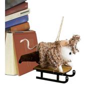 Genérico Christmas Tree Ornaments Animals, Festive Hanging Craft Pendants, 7.09x3.15x3.15 Inches, Cute Holiday Decorations, Lightweight Charming Figurines for Home Garden Farm Party Tree Displays