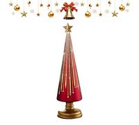 Genérico Christmas Tree Table Centerpieces, Light Up Holiday Ornament, Tabletop Festive Display, 2.76 x 5.91 Inches, Eye Catching Seasonal Decor for Bedroom, Fireplace, Bookshelf, Hotel, Party Setup