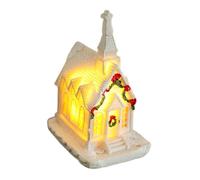 Genérico Christmas Village, LED Lighted Tabletop House Figurines, Collectible Building Decor for Window Storefront Apartment Shelf Winter Holiday Party
