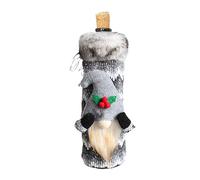 Generico Christmas Wine Bag Set, Decorative Wine Bottle Cover, Christmas-Themed Bottle Cover, Holiday Bottle Wrap, Christmas Wine Bottle Topper, Festive Bottle Accessories, Wine Cover, Gris,