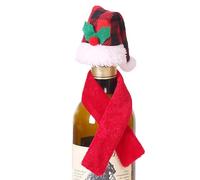 Generico Christmas Wine Bottle Cover, Holiday Wine Bottle Sleeve, Santa Claus Wine Hat, Festive Wine Decoration, Wine Bottle Decoration, Seasonal Wine Bottle Cover, Cute Wine Bottle Sleeve, A.,