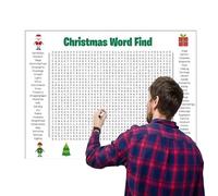 Genérico Christmas Word Search Poster | Party Supplies Blank Doodle Art Banner | Giant Christmass Activity Posters for Boys Girls Youth Home Farmhouse Office School Apartment Dormitory Dining Room