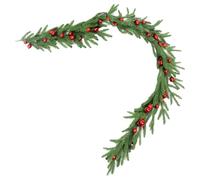 Genérico Christmas Wreath, Artificial Cedar, Holiday Garland, Lifelike Greenery Accent for Door, Tree, Mesa, Patio, Indoor Porch, Farmhouse, Acción de Gracias y Pantalla Temporada