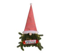 Genérico Christmas Wreath - Faceless GNOME Sign with LED Lights, Artificial Holiday Wreath for Home, Porch, Wall, or Fireplace Decoration, Festive Winter Decor for Table, Window, and Mantel Display