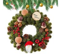 Genérico Christmas Wreath - Garland Decoration Sign 11.81Inch Pine Cones, Outdoor Christmas Wreath | Festive Holiday Accent, Ideal for Porch, Wall, Table, Perfect for Home, Mantel, Window