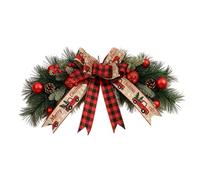 Genérico Christmas Wreath with Lights, Faux Illuminated Holiday Decoration with Pine Cones and Berries, Handmade Indoor Faux Pine Wreath for Mantel, Porch, Door, Kitchen