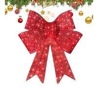 Genérico Christmas Wreaths for Front Door - 19.68in Lighted Garland,Christmas Decorations Wreath | for Winter Festival New Year Stair Living Room Porch Cabinet