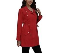 Genérico Chubasquero Mujer Running,Chaqueta Cortavientos con Capucha Y Corte Entallado para Mujer Ideal para Exteriores Ciclismo Gimnasio Uso Diario Abrigo Informal De OtoñO E Invierno con Bolsillos