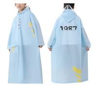 Genérico Chubasqueros para Niños Poncho de Lluvia Niñas Chaqueta Impermeable Infantiles Ligero Abrigos Impermeables con Capucha Reutilizable Traje de Lluvia 1-14 Años