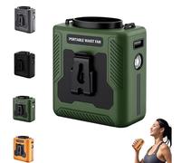 Genérico Chubby Cable Fan, 2025 New Chubby Cool Belt Fans, Chubbycool 6000mah Portable, Portable Belt Rechargeable with Flashlight, for Outdoor Work, Hiking, Camping & Travel (Green)