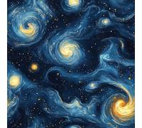 Genérico Cielo Estrellado Luna Papel Pintado Autoadhesivo Pintado Abstracto 44x500 cm Papel de Pared Removible Impermeable Estilo Vinilo PVC Pegatina es Estante del cajón de la cubierta del rodillo