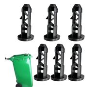 Genérico Cierres Para Con Ruedas: Paquete De 6 Pasadores De Conexión De Tapa Y Pasadores De Bisagra Para De Basura De 240 L, Accesorios Para De Basura Al Aire Libre, Idea