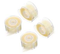 Genérico Cinta Adhesiva para Párpados Dobles Invisible 4 Rollos Adhesivo Transpirable Forma de Corazón y Redondo 600 Unidades por Rollo Herramienta Natural para Maquillaje de Ojos